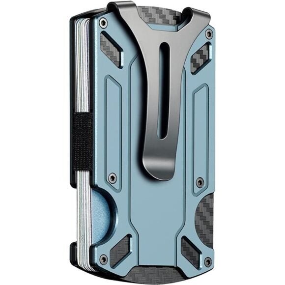 Minimalist Wallet for Men, Metal Wallet, Tactical Wallet, Money Clip Wallet